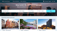 Desktop Screenshot of nordicchoicehotels.se