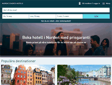 Tablet Screenshot of nordicchoicehotels.se
