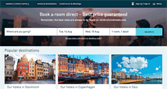 Desktop Screenshot of nordicchoicehotels.com